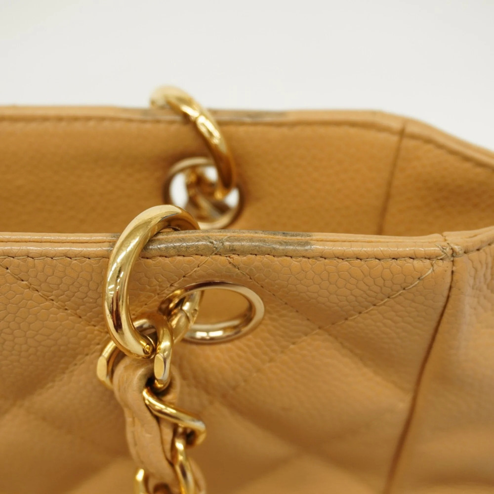 CHANEL Cream Caviar Leather Tote Bag - Picture 7 of 11